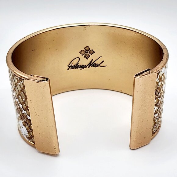 Patricia Nash Imitation Snakeskin Cuff Bracelet - Picture 2 of 7